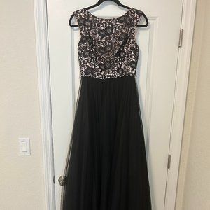 Aidan Mattox Black Gown size 2